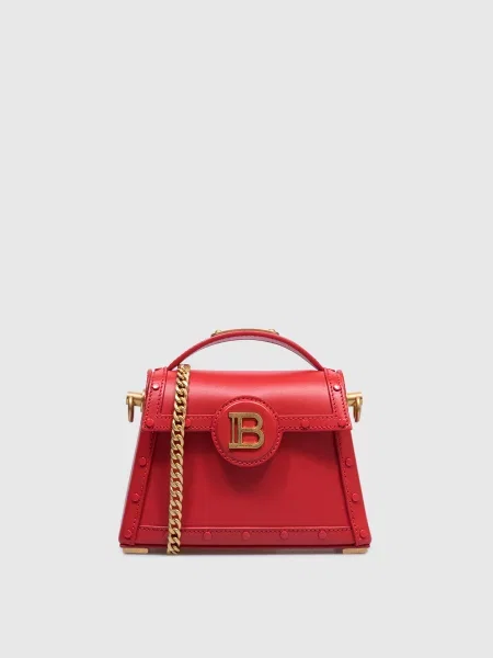 Шкіряна сумка B-Buzz Dynasty Small Balmain червона