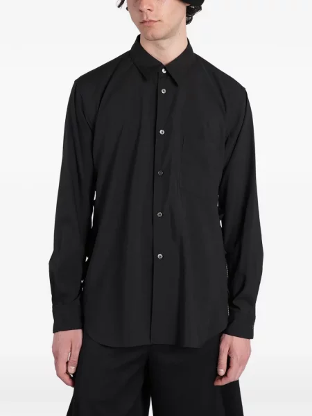 Cămașă Comme Des Garcons Homme Plus cu volane negru