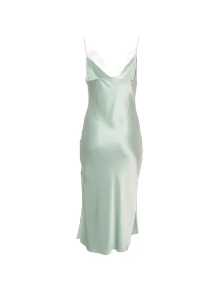 Rochie maxi Alice + Olivia drapată verde