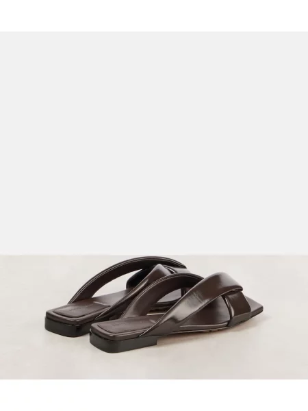 Sandale Bottega Veneta din piele maro