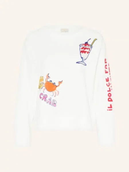 Milano Italy Bluza weiss czerwona