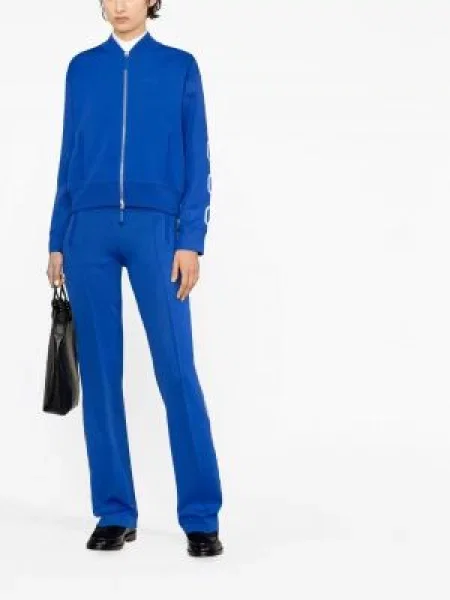 Raštuotas striukė Burberry mėlyna