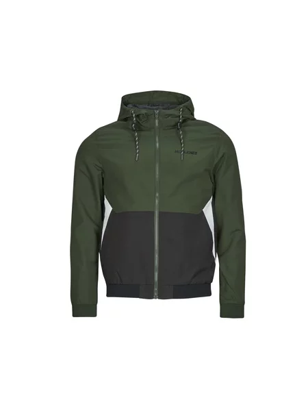 JACK & JONES Prehodna jakna JJERush oliva črna