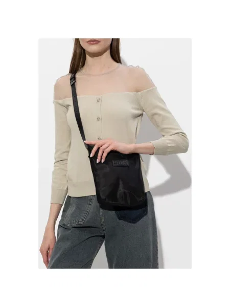 Torebka crossbody Mm6 Maison Margiela skórzana czarna
