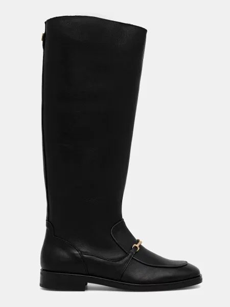 Кожаные сапоги Steve Madden черные