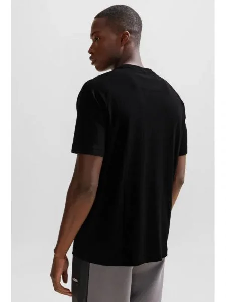 BOSS GREEN Tricou Tee 2 | stretch negru