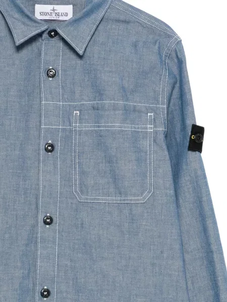 Koszula dziecięca Stone Island niebieska