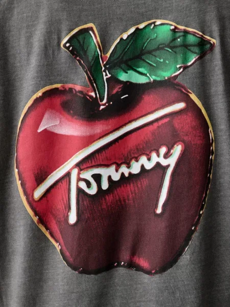 Tommy Jeans тениска мъжка от сиво