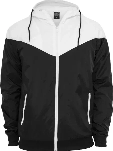 Urban Classics Geacă de primăvară-toamnă Arrow negru alb