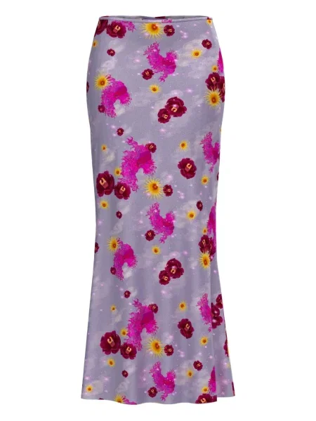 Fustă Maccapani cu model floral cu imagine violet