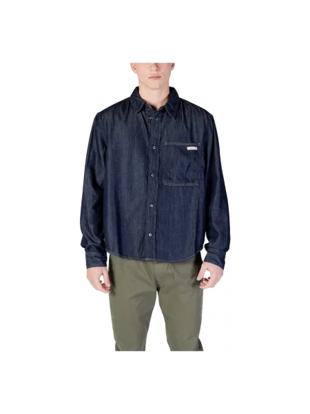 Koszula Calvin Klein Jeans Regular Denim Shirt Denim S niebieska