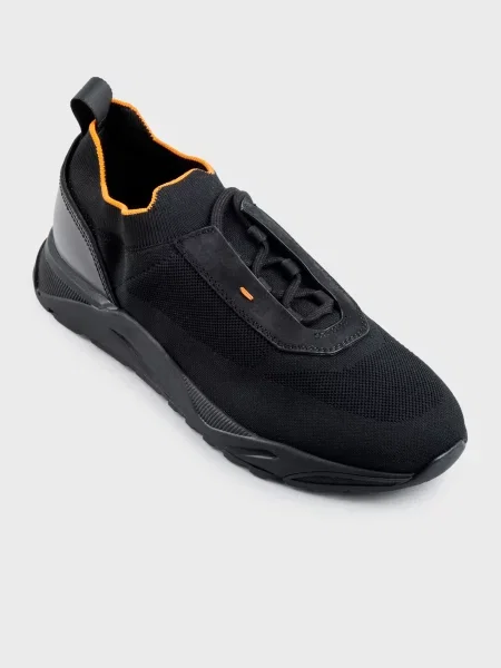 Кроссовки Santoni черные