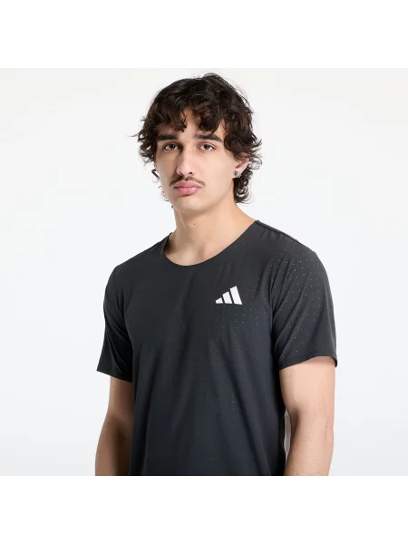 Μπλουζάκι adidas Adizero Running T-Shirt Black S λευκό