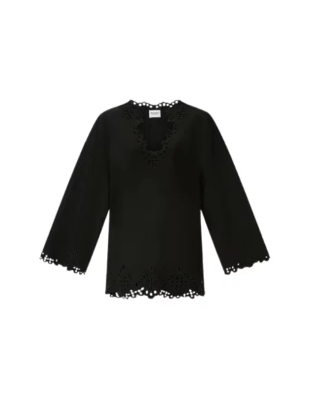 Sukienka koszulowa Isabel Marant garniturowa czarna