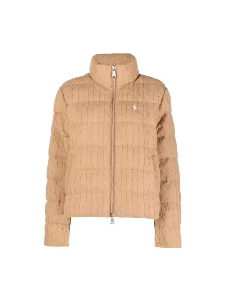 Parka Ralph Lauren wełniana brązowa