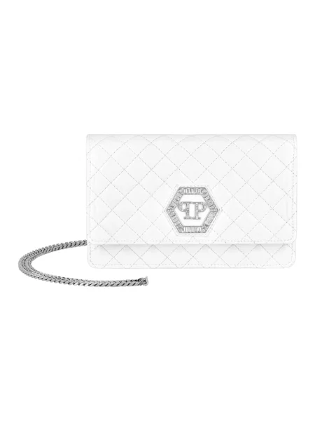 Torebka Philipp Plein skórzana biała
