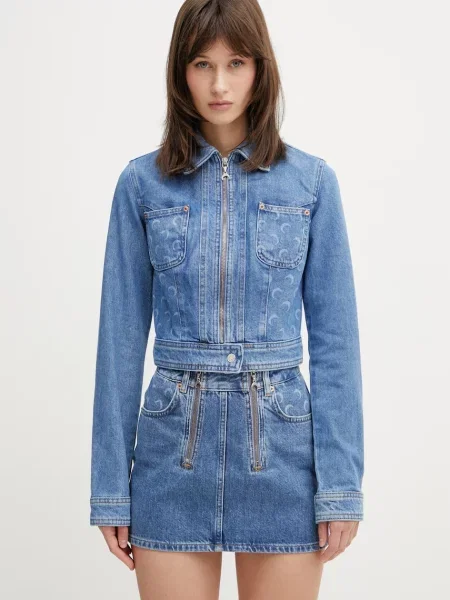Marine Serre jachetă pentru femei din denim