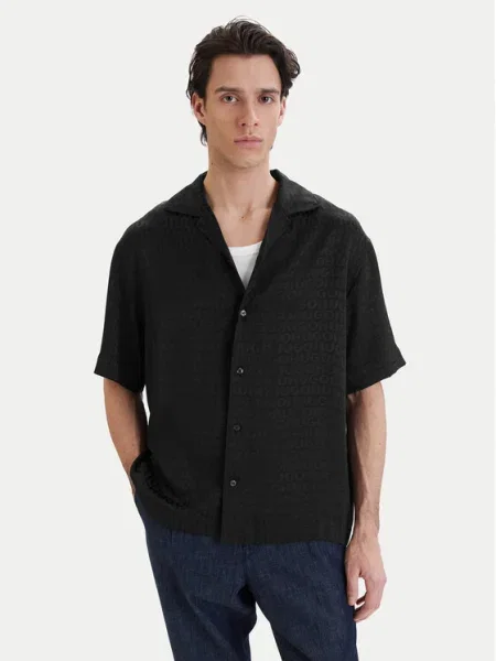 HUGO Ing Espino Oversize fekete