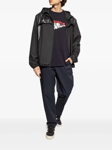 Raštuotas marškinėliai Moncler mėlyna