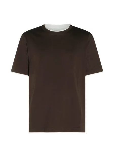Tricou Brunello Cucinelli maro