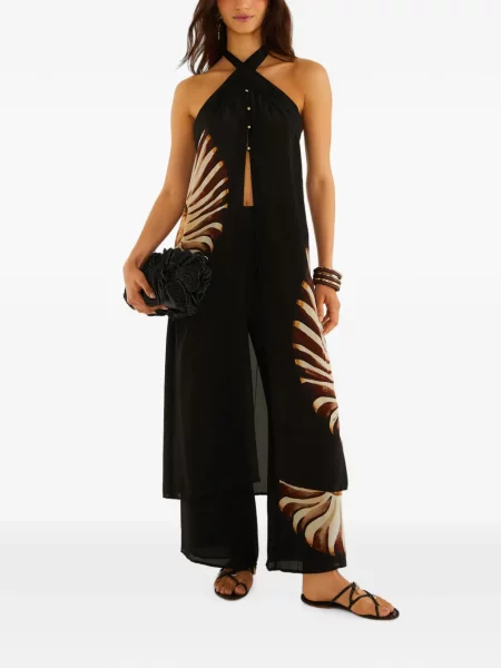 Top Farm Rio cu gât halter negru