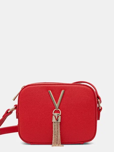 Чанта Valentino Bags черно червено