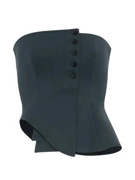 Top Jean Paul Gaultier asimetric negru