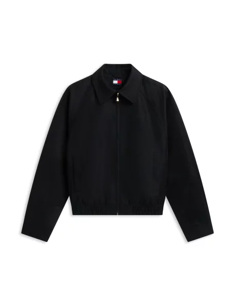 Tommy Jeans Geacă de primăvară-toamnă negru