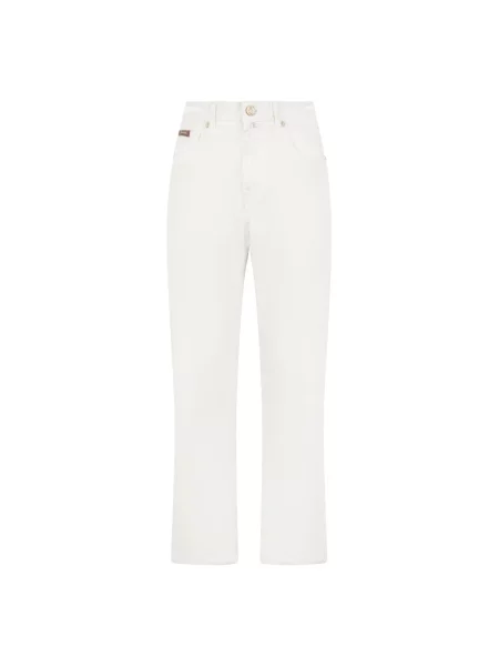 Jeansy straight leg Billionaire beżowe