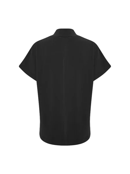 Lniana koszulka My Essential Wardrobe elegancka czarna