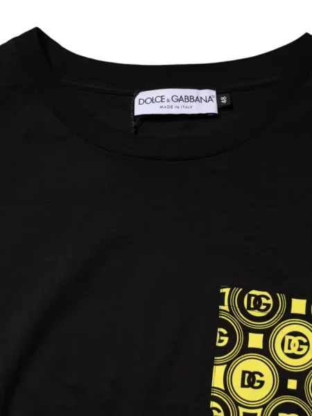 Tričko Dolce & Gabbana s autogramem černé