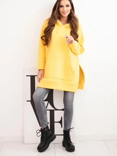 Hanorac Kesi cu crăpătură galben