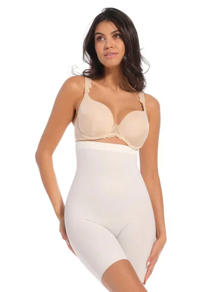 MAGIC Bodyfashion Hlače za oblikovanje volneno bela