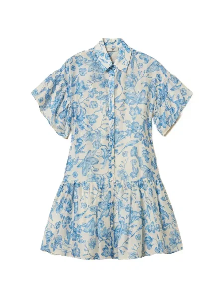 Rochie tip cămașă Twinset cu model floral cu imagine
