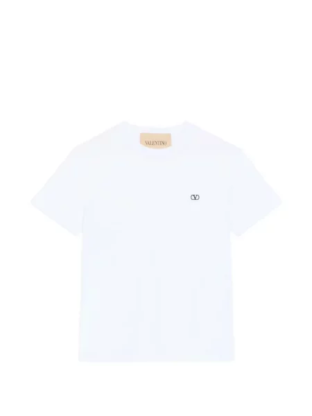 Tricou Valentino Garavani cu broderie alb