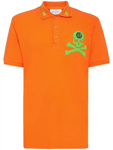 Polo Philipp Plein cu imagine portocaliu