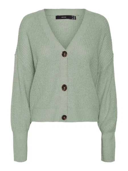 VERO MODA Geacă tricotată Lea pastel verde