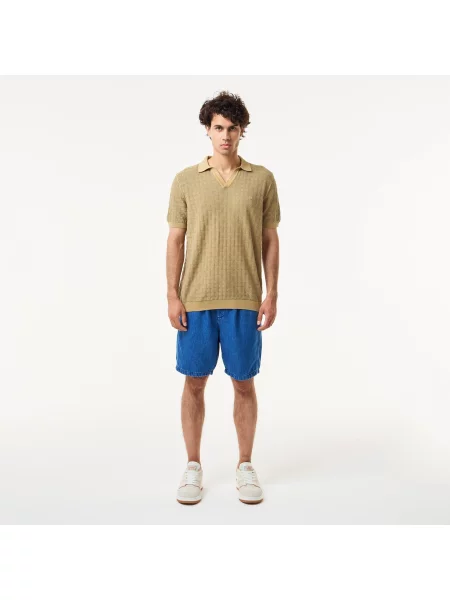 Поло Lacoste бежевое