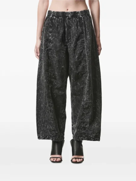 Pantaloni Thom Krom cu imagine negru