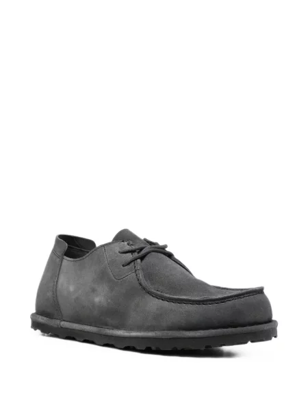 Лоуфъри Birkenstock с връзки с дантела сиво