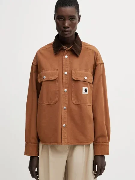 Koszula Carhartt Wip brązowa