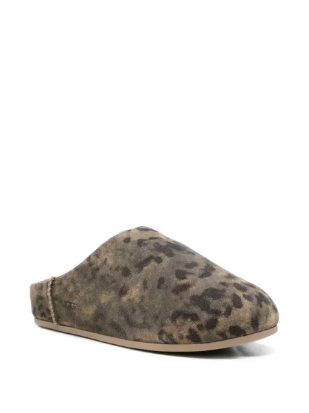 Papuci de casă Ugg cu imagine cu model leopard verde