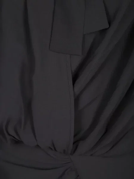 Rochie mini Iro cu funde drapată negru