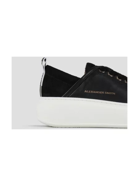 Sneakersy Alexander Smith zamszowe czarne