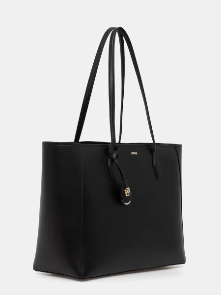 Кожаная сумка Boss черная