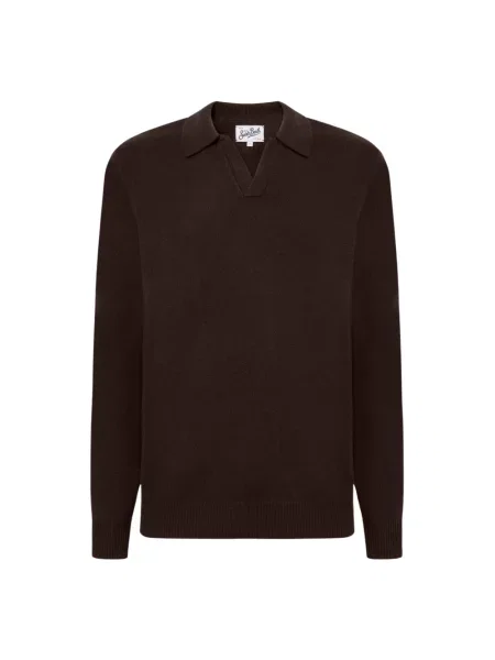 Sweter Mc2 Saint Barth wełniany brązowy