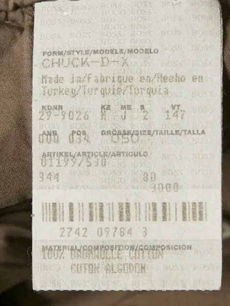 Pantaloni chino Boss maro