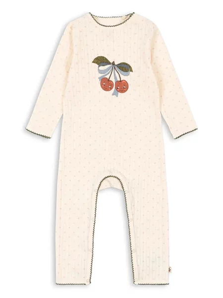 Konges Sløjd kombinezon za bebe MINNIE ONESIE GOTS bež