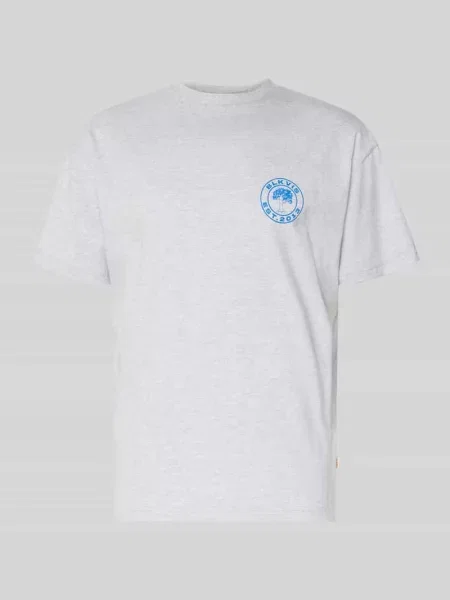 T-shirt z logo i okrągłym dekoltem Blkvis