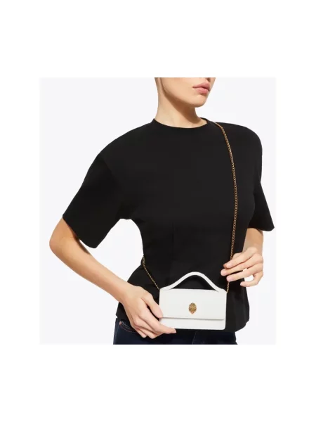 Top Kurt Geiger skórzany biały